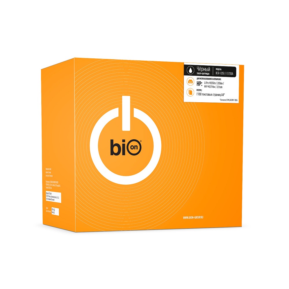 

Картридж Bion Cartridge BCR-C051/CF230A/BCR-C051/CF230A, Черный