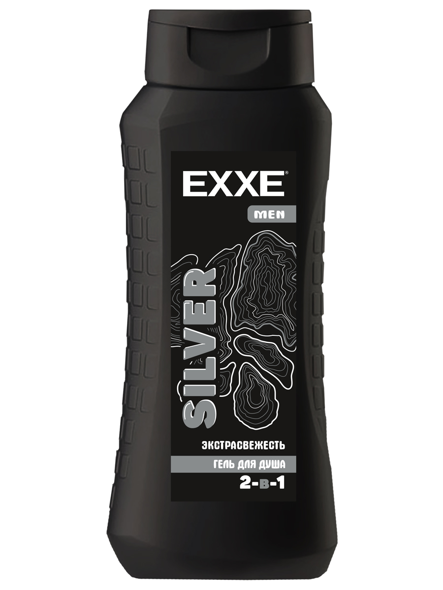 Гель для душа EXXE Мужской Men Silver 2в1 Экстрасвежесть 400мл weensor мужской шампунь для ежедневного использования 250
