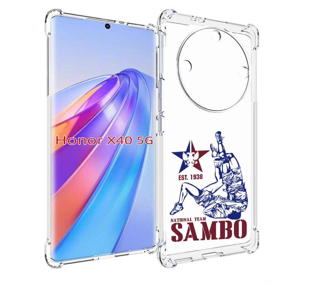 

Чехол MyPads единоборства самбо для Honor X40, Прозрачный, Tocco