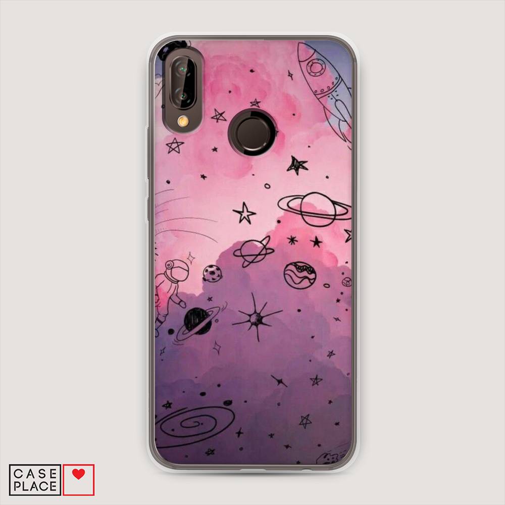 фото Чехол awog "радуга планет 3" для huawei nova 3