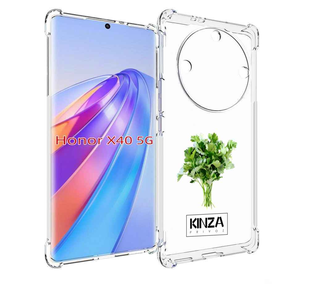 

Чехол MyPads Бренд Кинза для Honor X40, Прозрачный, Tocco