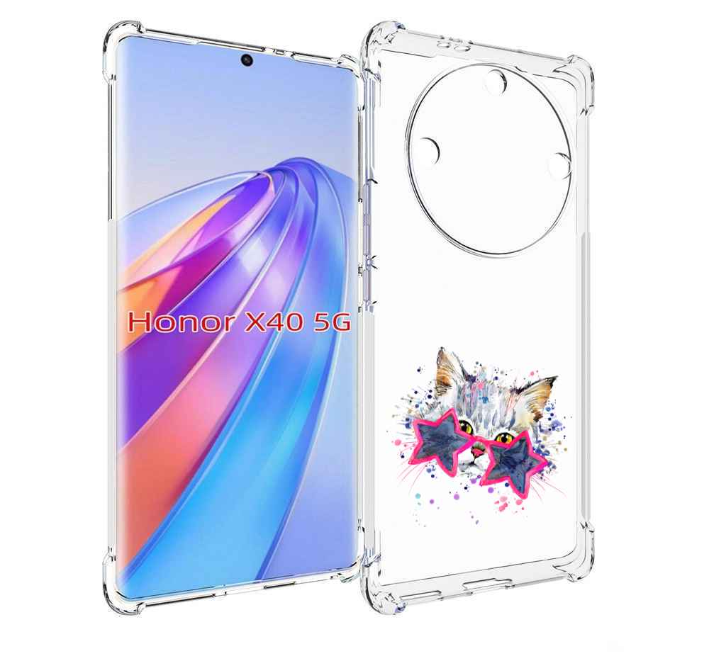 

Чехол MyPads звездные очки для Honor X40, Прозрачный, Tocco