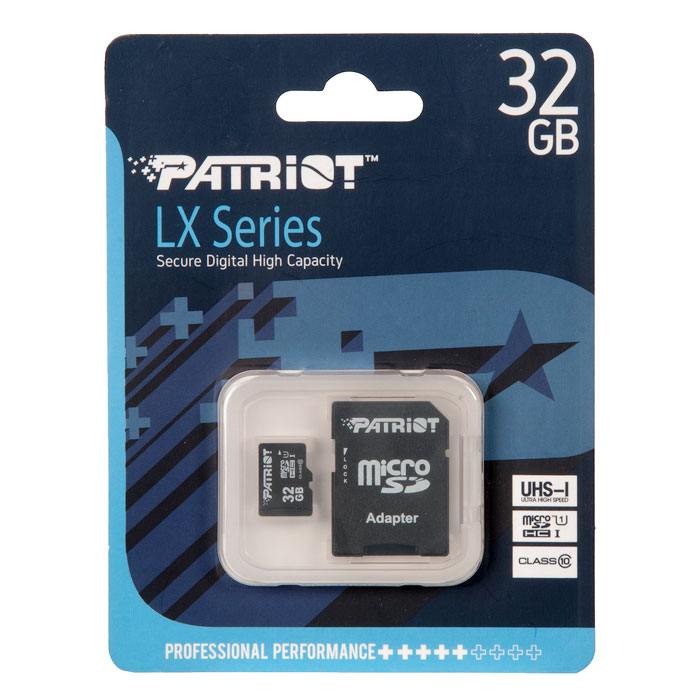 

Карта памяти PATRIOT Micro SDHC 32Гб (821967), PSF32GMCSDHC10