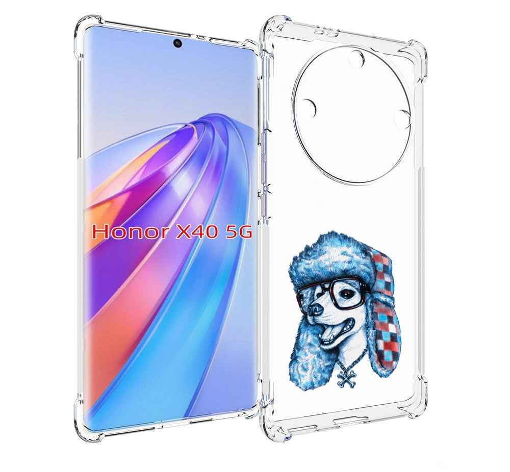 

Чехол MyPads зимний пес для Honor X40, Прозрачный, Tocco