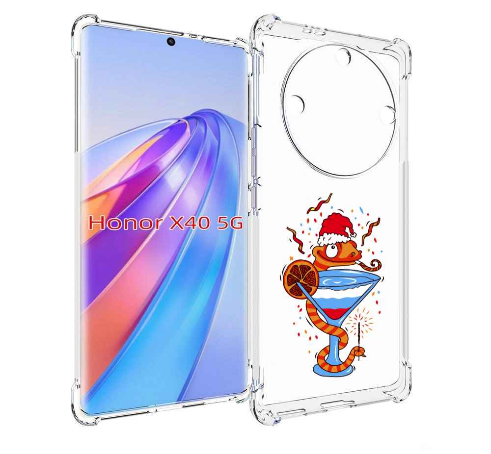 

Чехол MyPads змейка для Honor X40, Прозрачный, Tocco