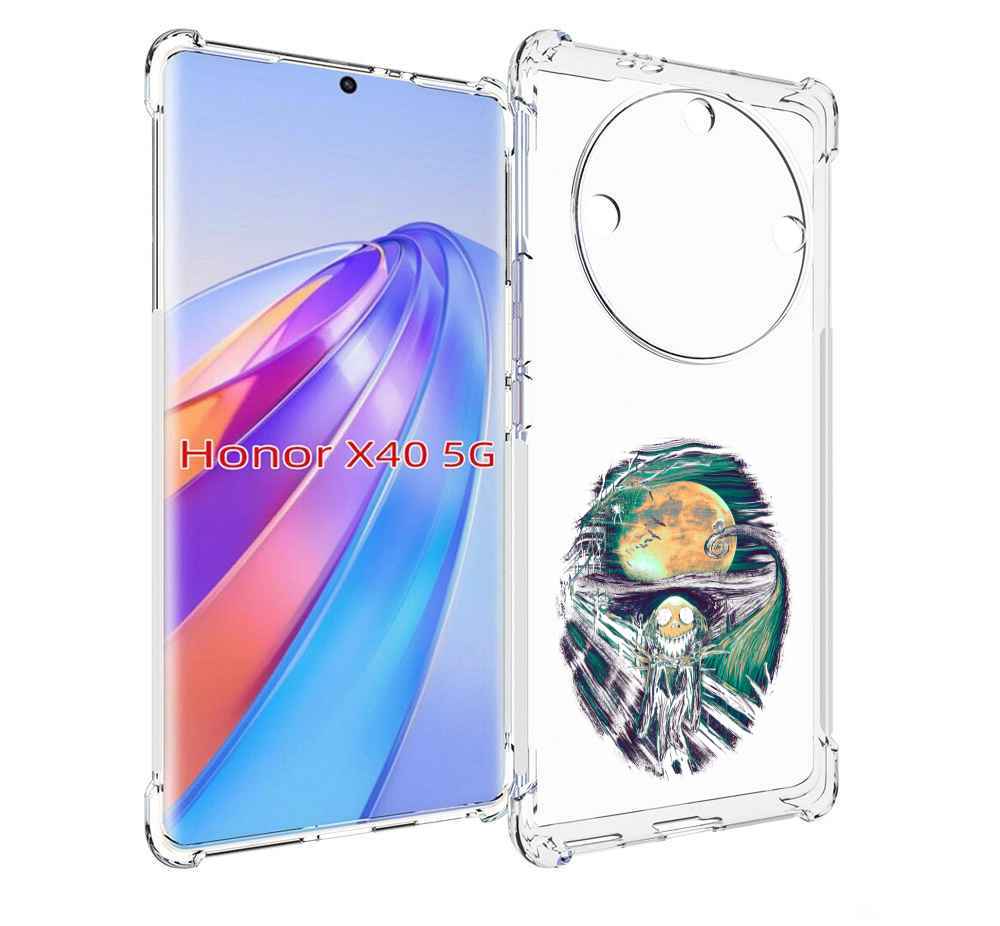 

Чехол MyPads зубастое существо абстракция для Honor X40, Прозрачный, Tocco