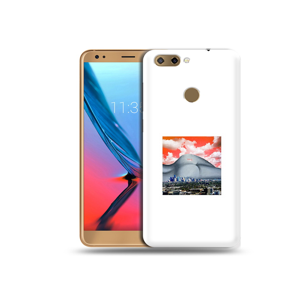 Чехол MyPads Tocco для ZTE Blade V9 город с девушкой на фоне (PT106427.464.297)