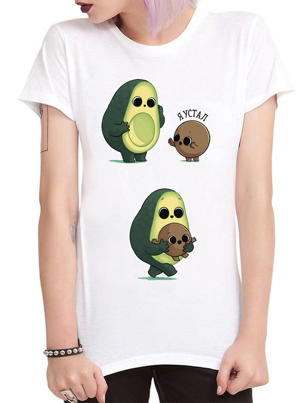 

Футболка женская Dream Shirts с Авокадо белая L, Белый, с Авокадо