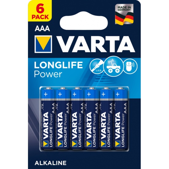 

Батарейка VARTA LongLife Power AAA6 6шт. в блистере