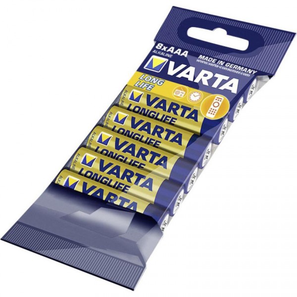 

Батарейка VARTA LONGLIFE AAA/LR03 пленка 8