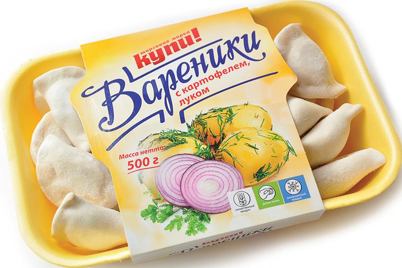 Вареники Купи! с картофелем, луком