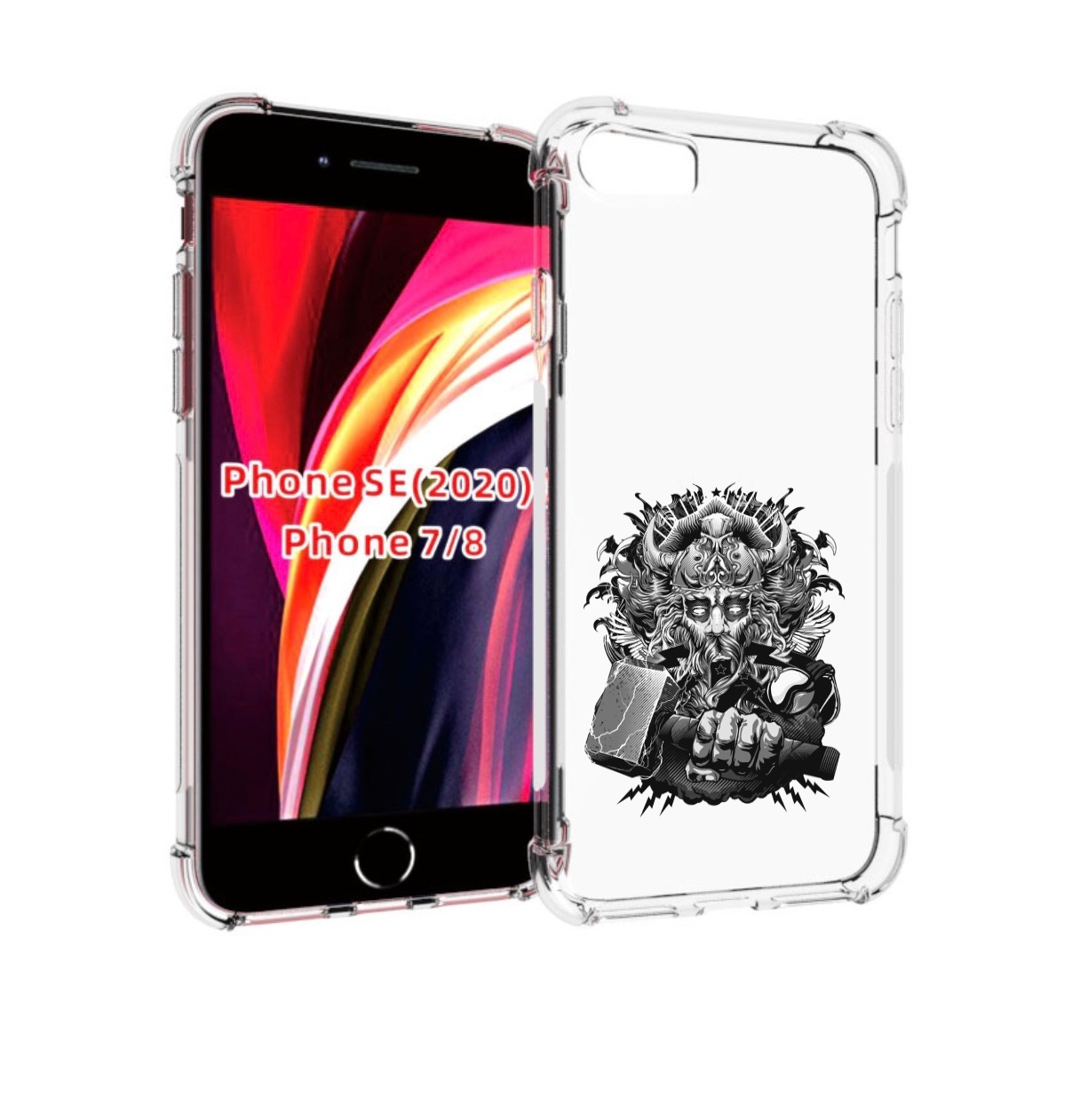 

Чехол MyPads злой тор для iPhone 7 4.7 / iPhone 8 / iPhone SE 2 (2020), Прозрачный, Tocco