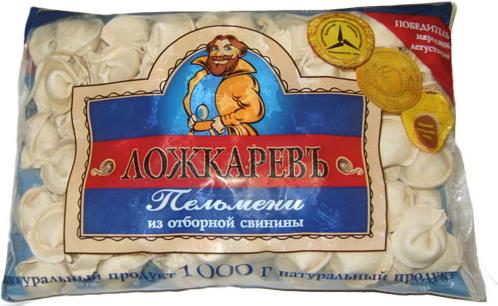 

Пельмени Ложкаревъ из отборной свинины