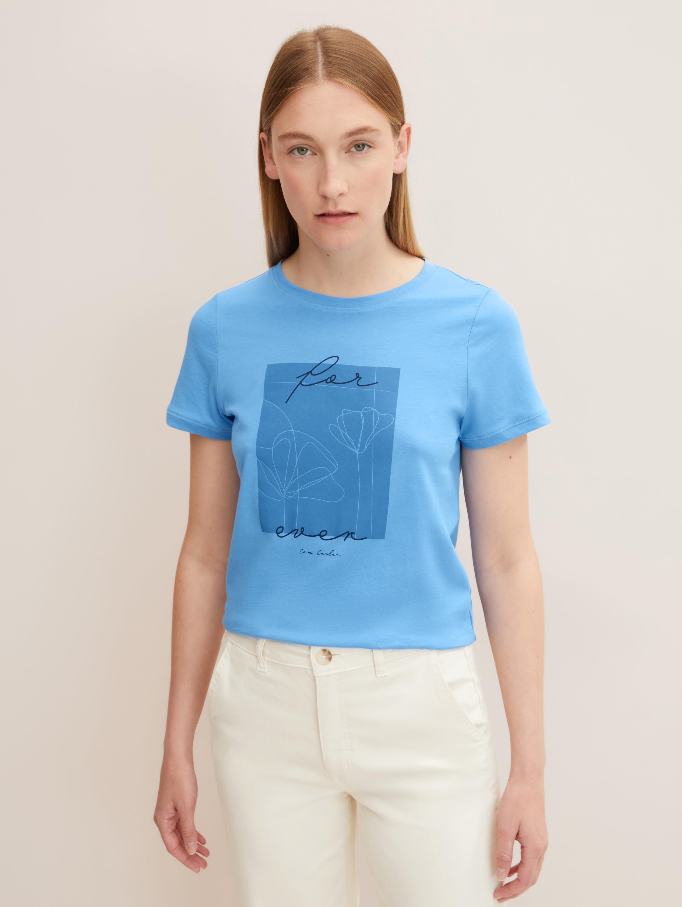 

Футболка женская TOM TAILOR 1034507 синяя XS, 1034507