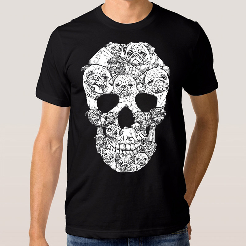 фото Футболка мужская мопсы - брутальность и милота dream shirts черная l