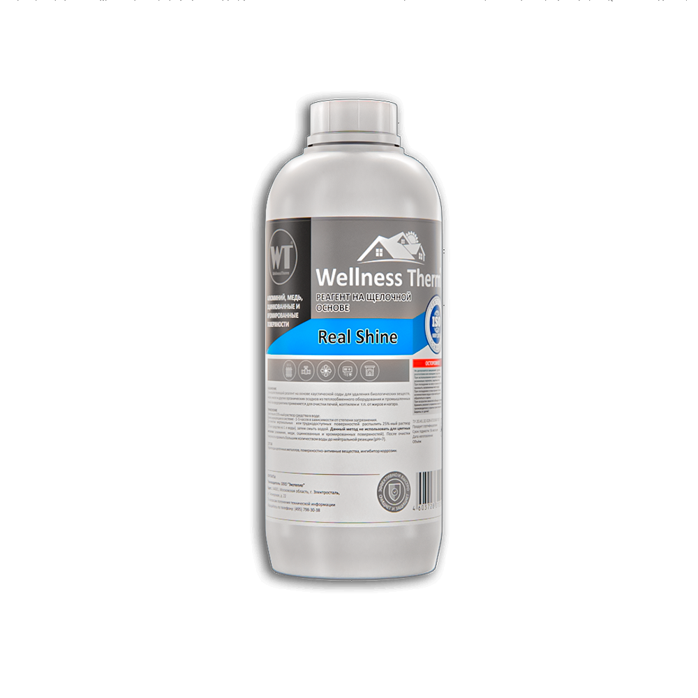 

Wellness Therm Реагент на щелочной основе WellnessTherm REAL SHINE 1л.