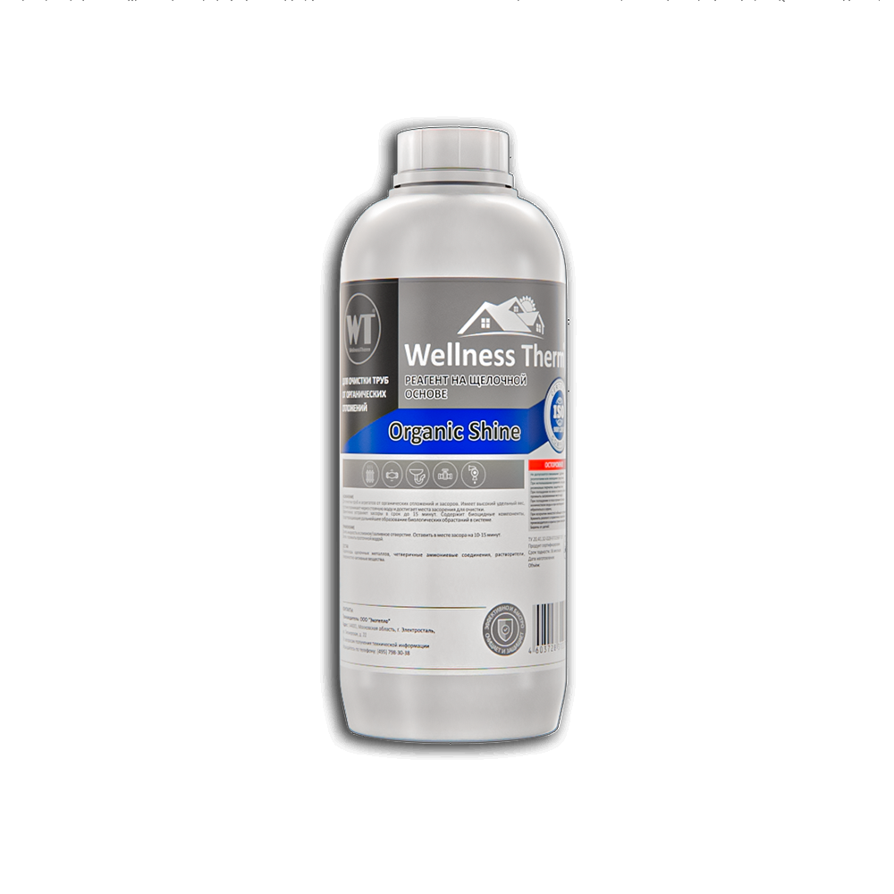

Wellness Therm Реагент на щелочной основе WellnessTherm ORGANIC SHINE 1л.