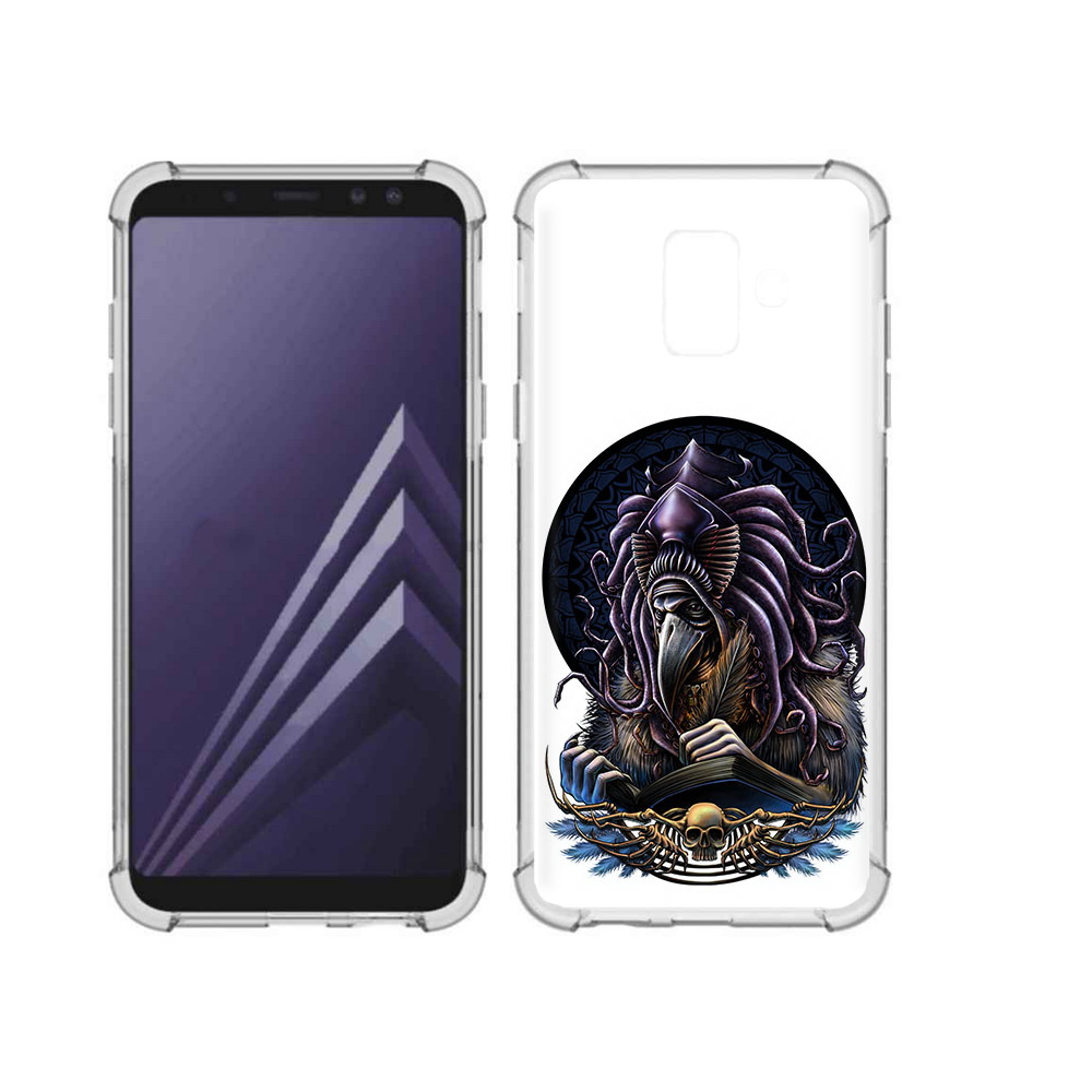 

Чехол MyPads Tocco для Samsung Galaxy A6 (2018) умный ворон (PT111558.582.650), Прозрачный, Tocco