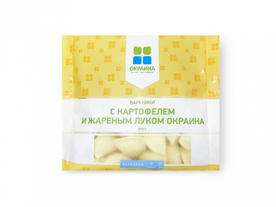 

Вареники Окраина с картофелем и жареным луком по-домашнему рецепту замороженные