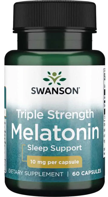 Мелатонин SWANSON Triple Strehght Melatonin капсулы 10 мг 60 шт.