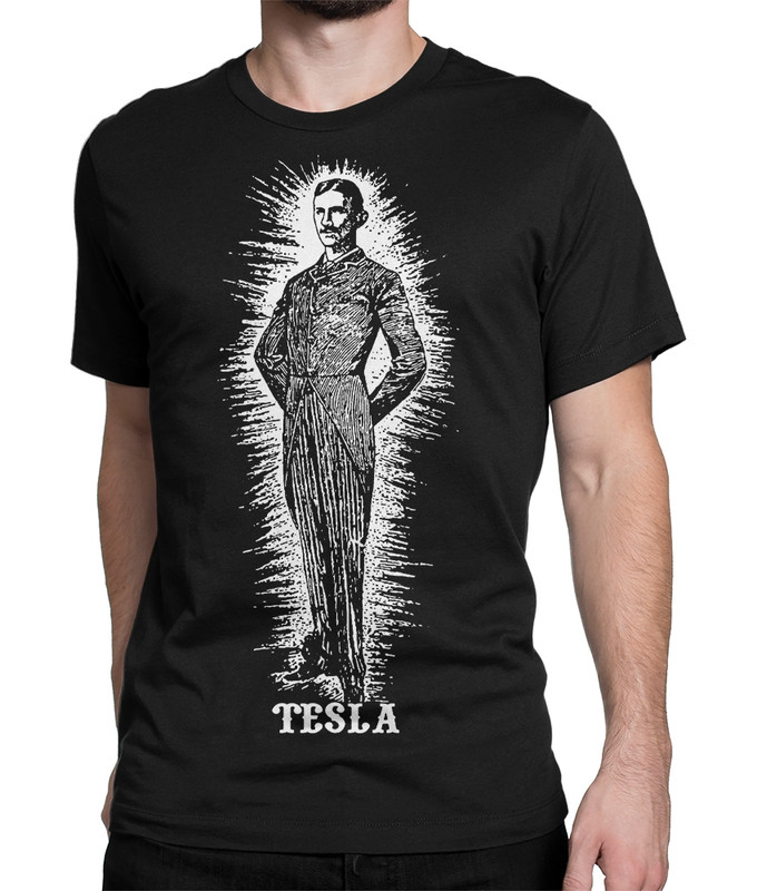 

Футболка мужская Dream Shirts Тесла черная L, Черный, Тесла