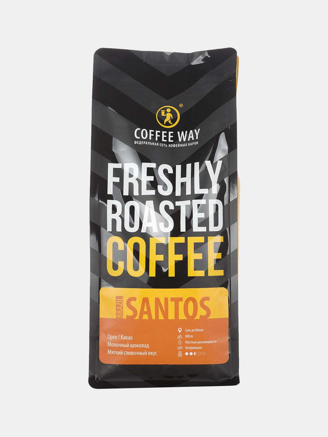 

Кофе в зернах Coffee Way Santos Brazil, 100% для кофемашины, арабика, 1 кг