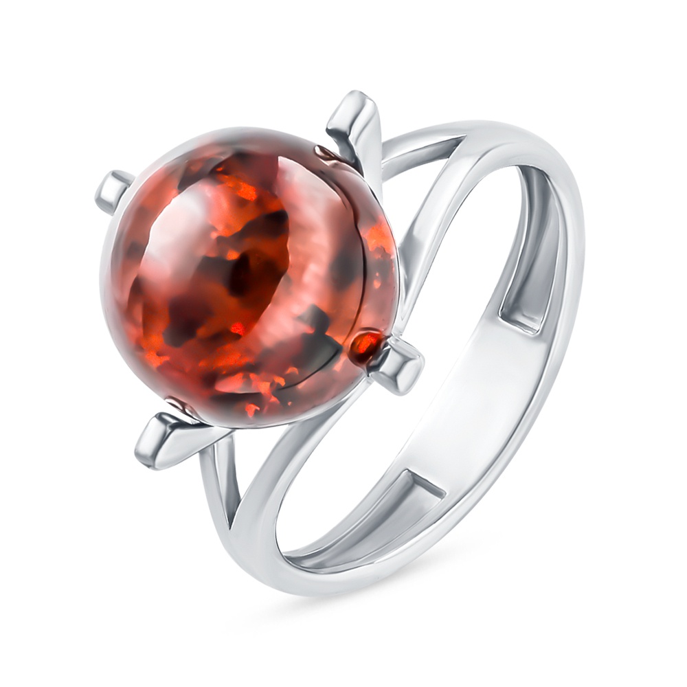 

Кольцо из серебра р.  585Gold 4100091165, янтарь, 4100091165