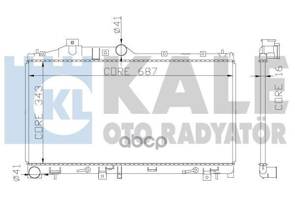 

Радиатор Двигателя Subaru Forester/ Impreza/ Legacy Iv/ Xv Kale 365000