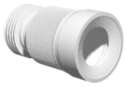 фото Гофрированная труба virplast для унитаза армированная l 290-640, d=110 мм