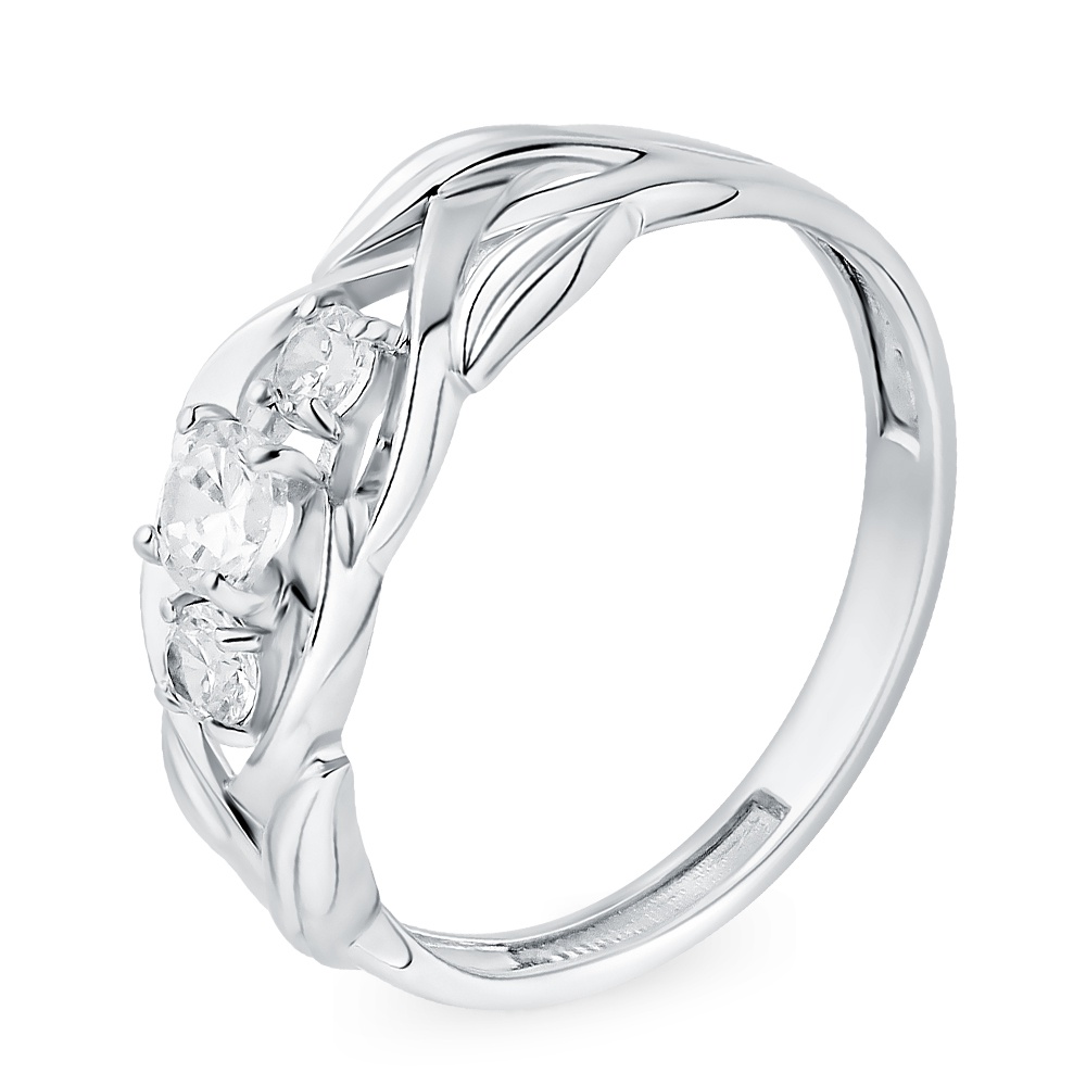 

Кольцо из серебра р.  585Gold 4100089963, фианит, 4100089963