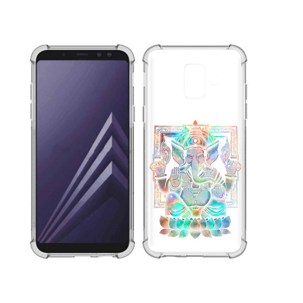 

Чехол MyPads Tocco для Samsung Galaxy A6 (2018) умный слон (PT111558.582.654), Прозрачный, Tocco