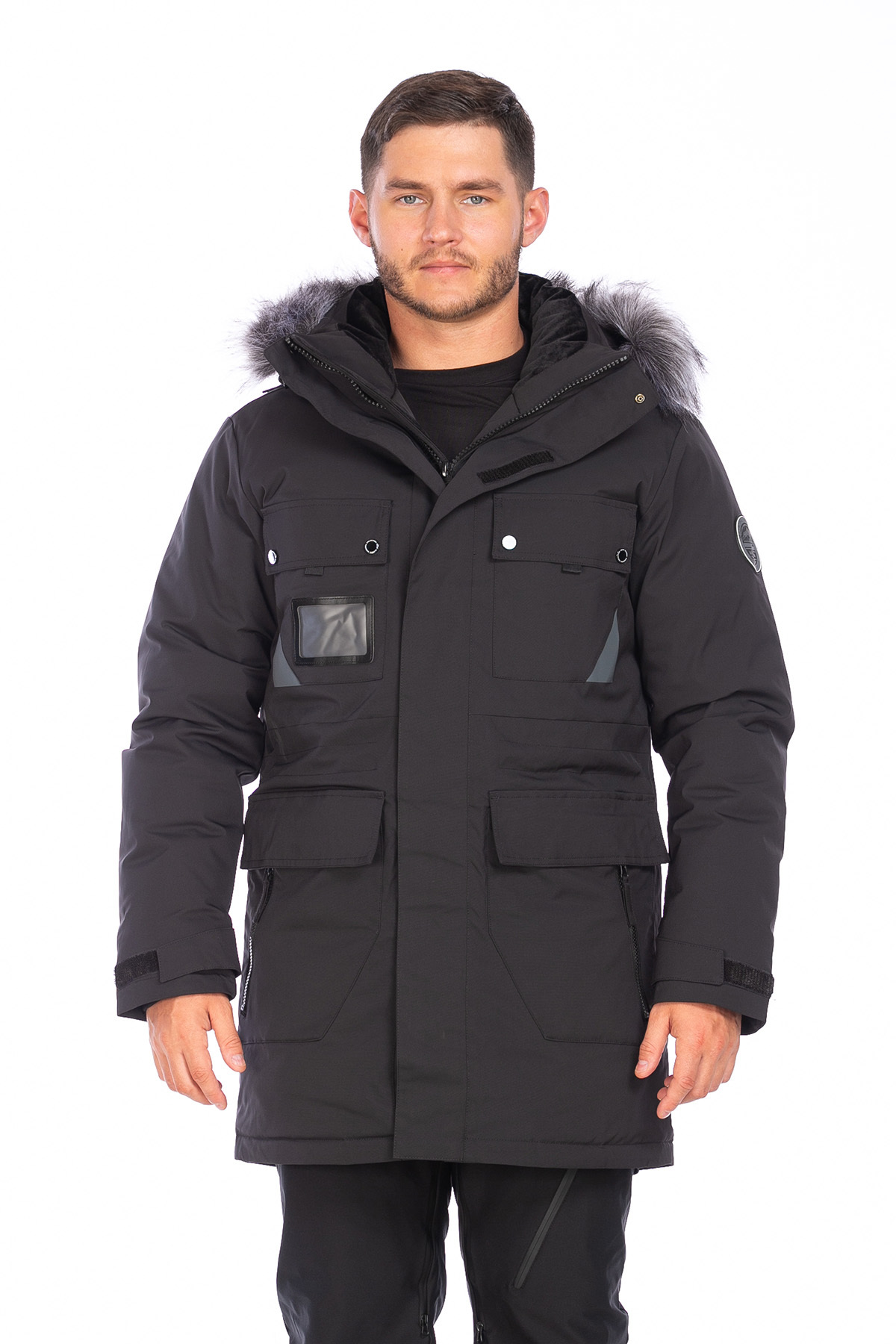Парка мужская АВА 8783418 черная 48