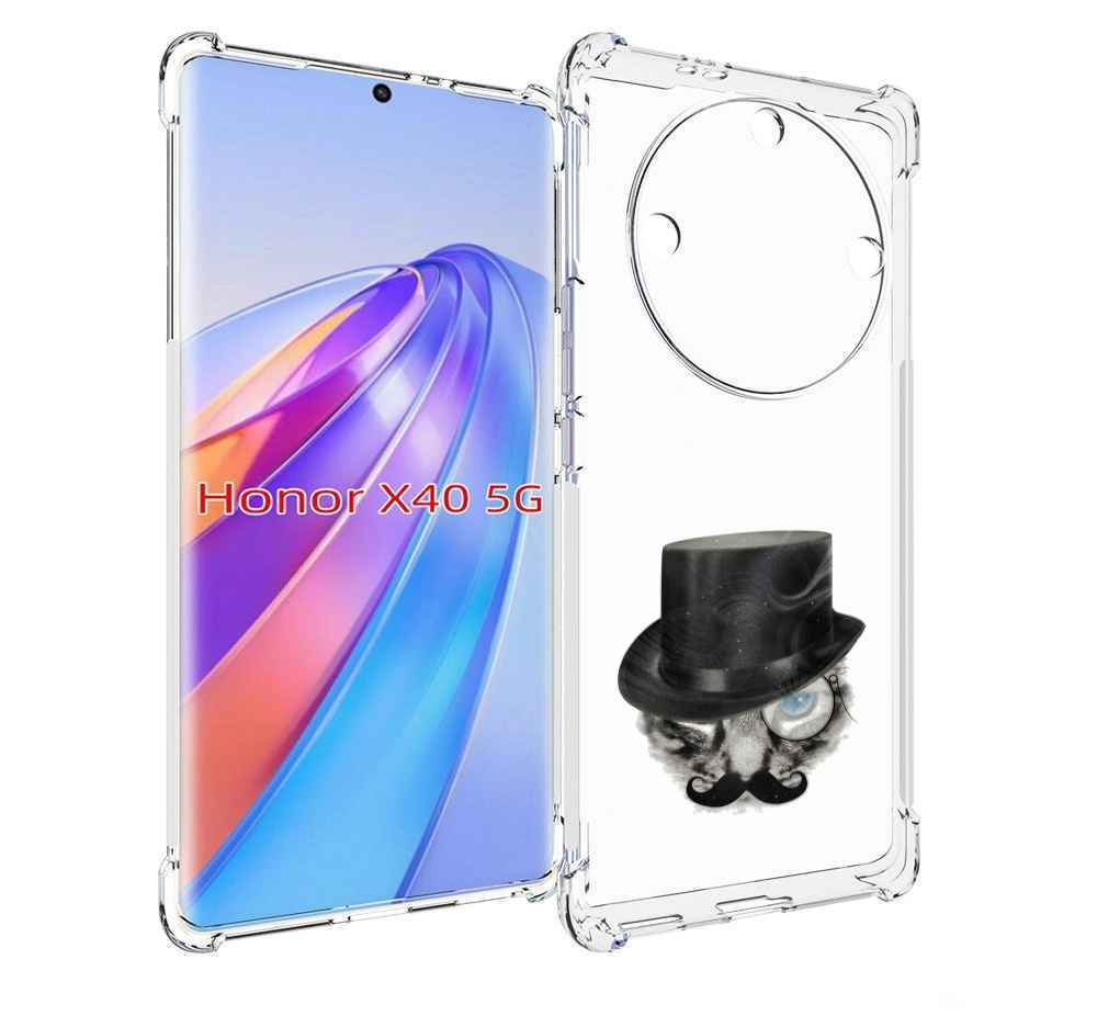 

Чехол MyPads интелегентный кот для Honor X40, Прозрачный, Tocco