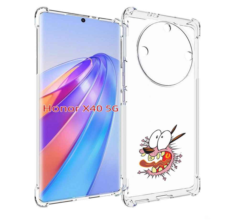 

Чехол MyPads испуганный бобик для Honor X40, Прозрачный, Tocco