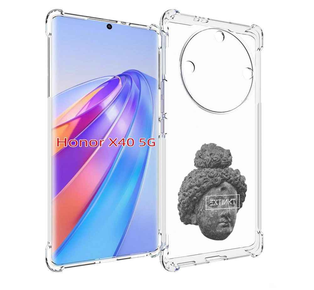 

Чехол MyPads каменное лицо девушки для Honor X40, Прозрачный, Tocco