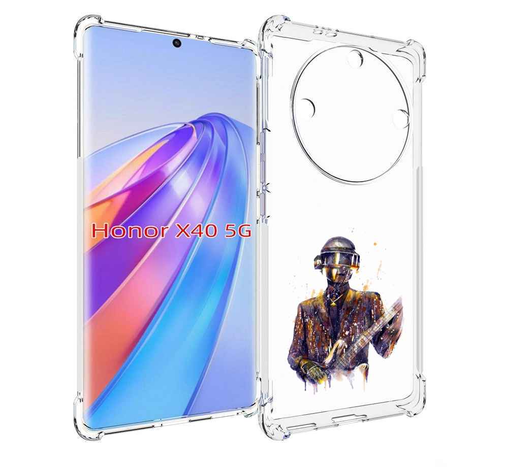 

Чехол MyPads космо-гитарист для Honor X40, Прозрачный, Tocco
