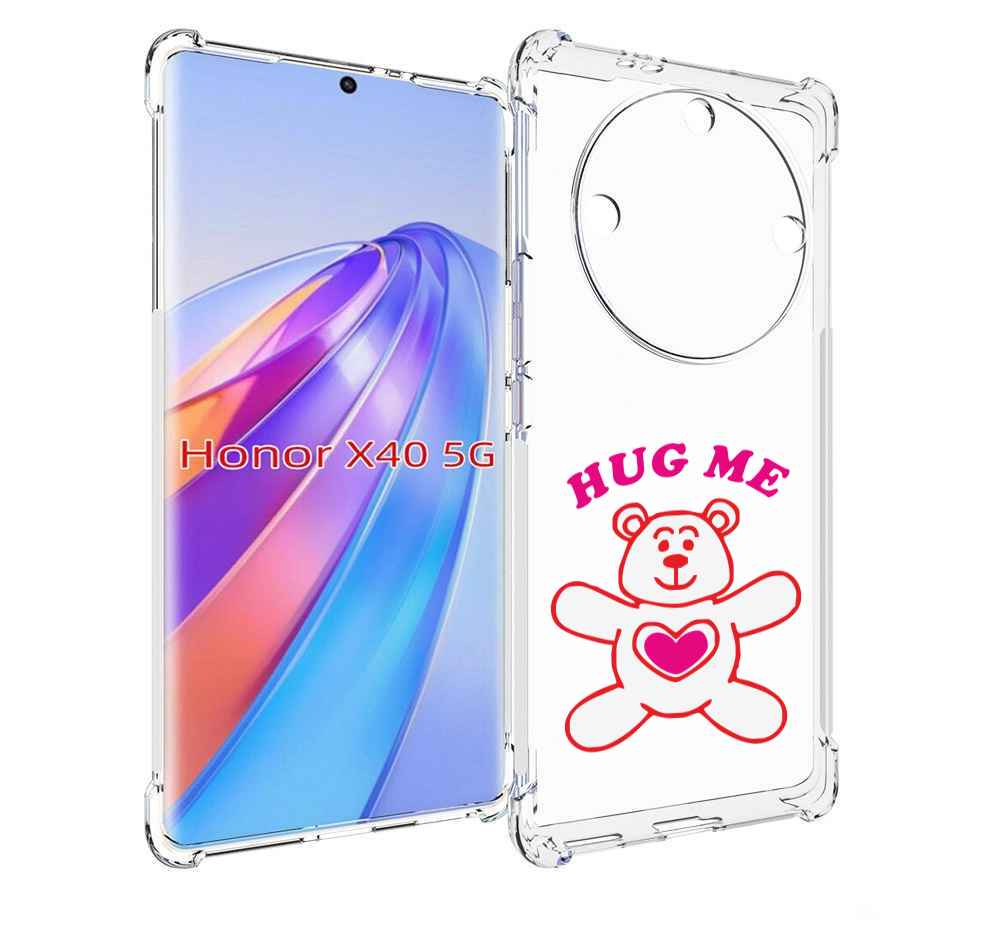 

Чехол MyPads 14 февраля обними меня для Honor X40, Прозрачный, Tocco