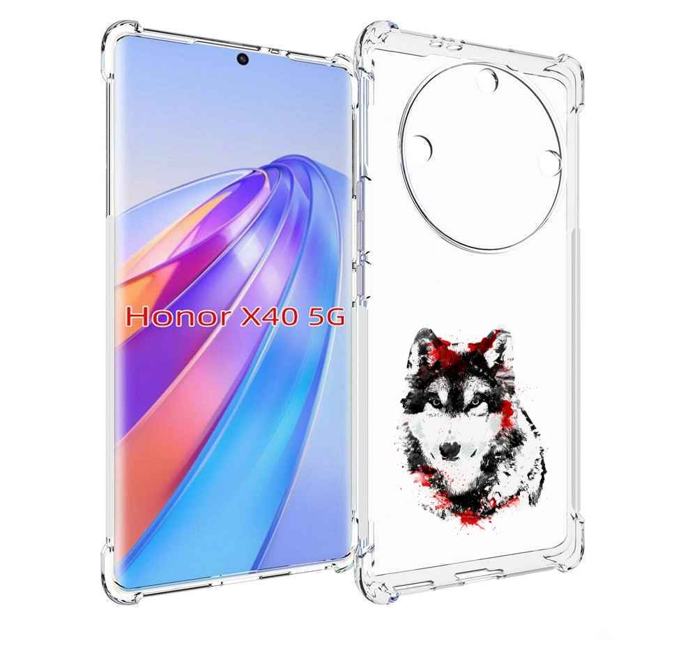 

Чехол MyPads кровавый волк для Honor X40, Прозрачный, Tocco