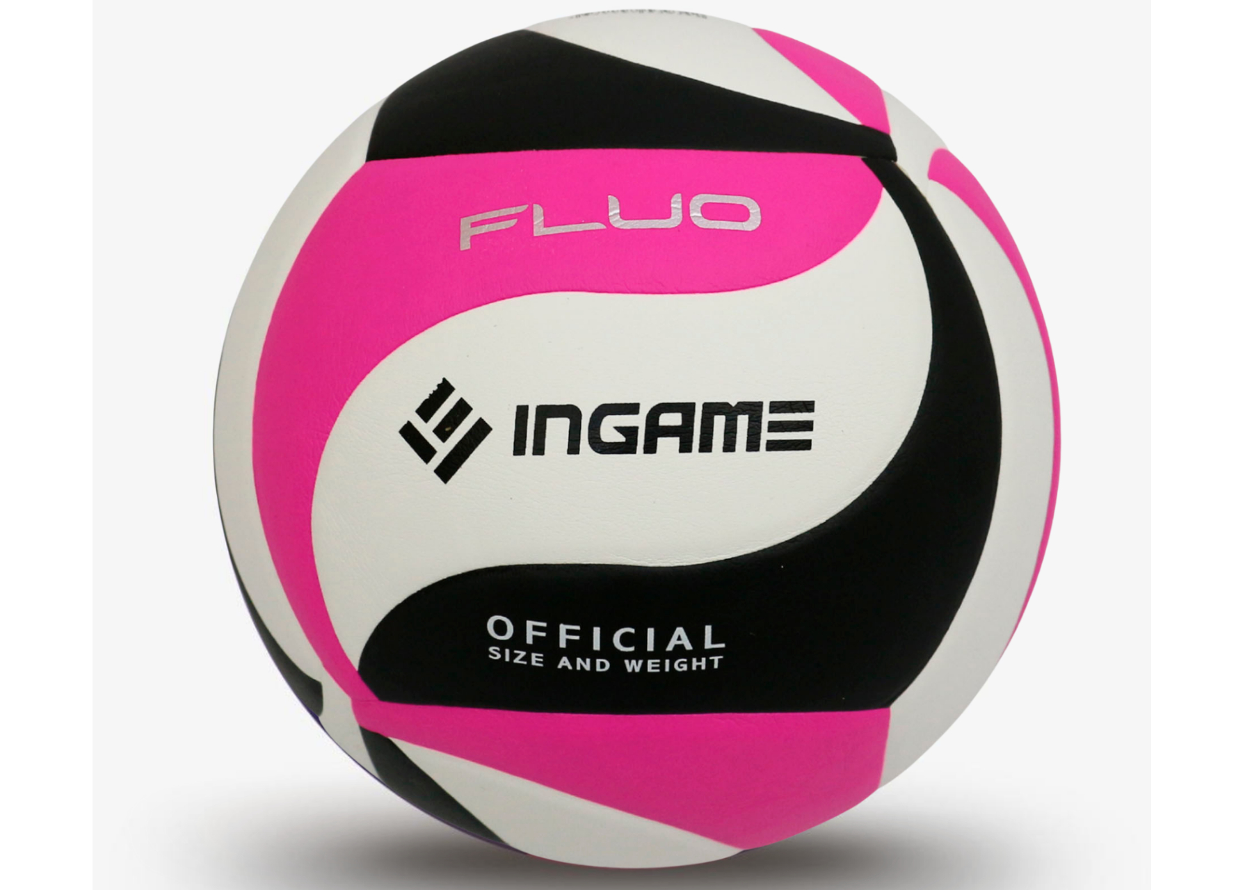 Мяч волейбольный INGAME FLUO, (черно-бело-розовый) IVB-103