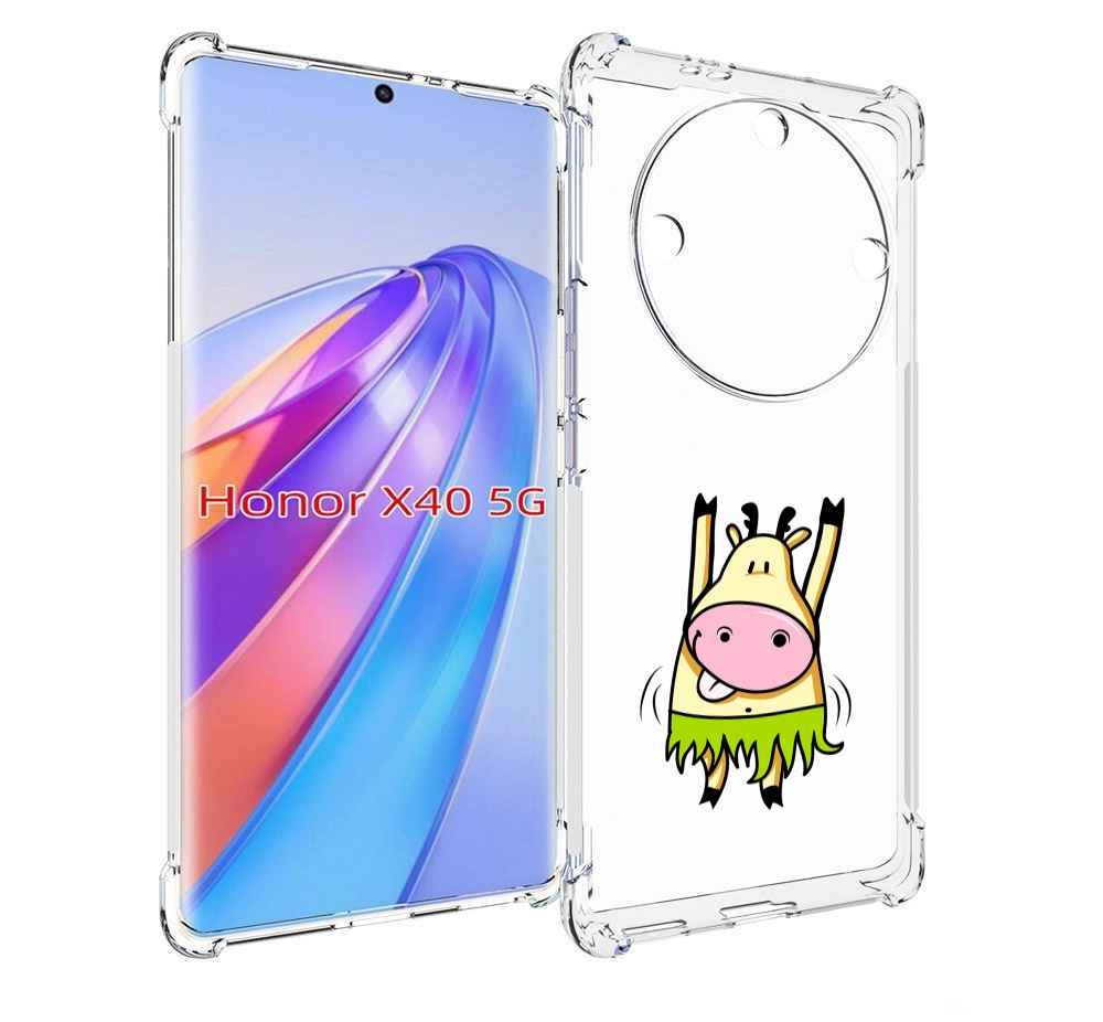 

Чехол MyPads Веселая корова для Honor X40, Прозрачный, Tocco