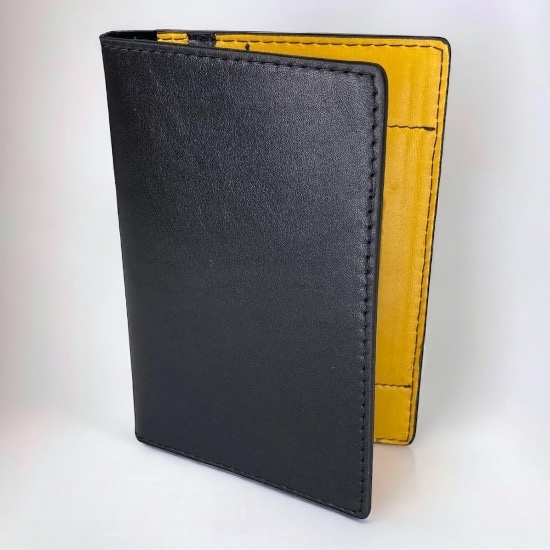 Обложка для паспорта унисекс Monaco 12 желтая/черная