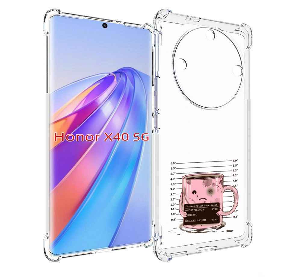 

Чехол MyPads кружка для Honor X40, Прозрачный, Tocco