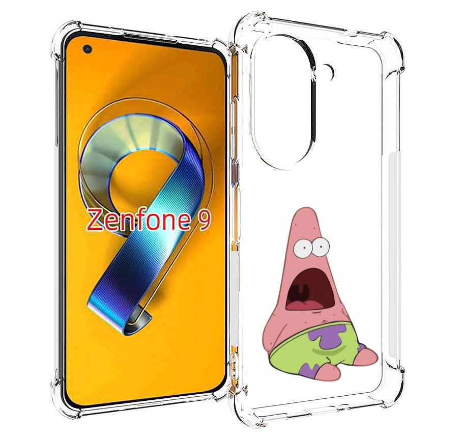 

Чехол MyPads патрик-в-шоке детский для Asus Zenfone 9 (AI2202), Прозрачный, Tocco