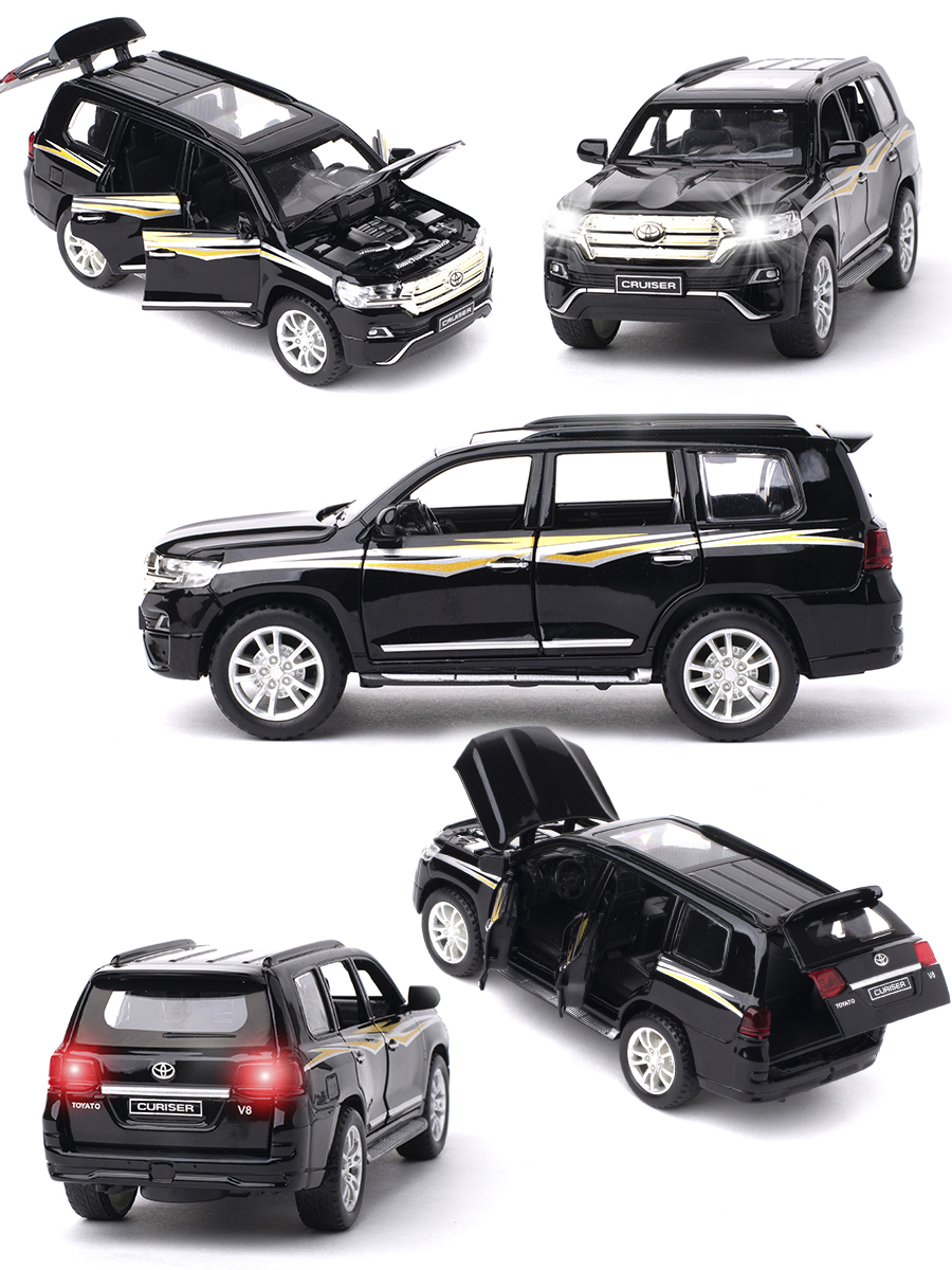 

Машинка Toyota Land Cruzer 200 CheZhi 1:32 CZ13blk, Черный