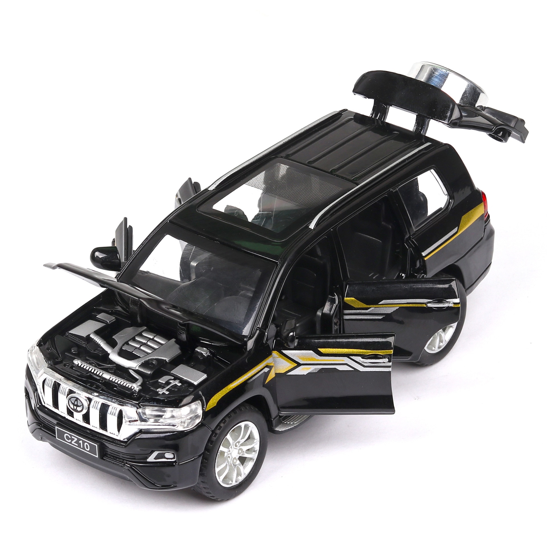 фото Инерционная машинка toyota prado chezhi 1:32 cz15blk белый