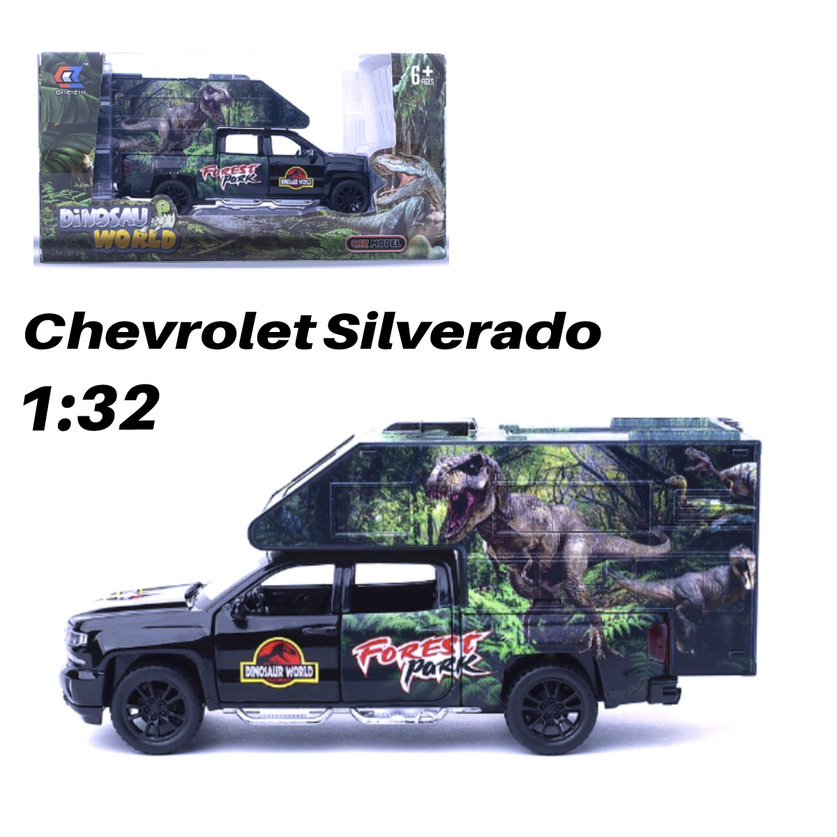 фото Машинка chevrolet парк юрского периода chezhi 1:32 cz21blk