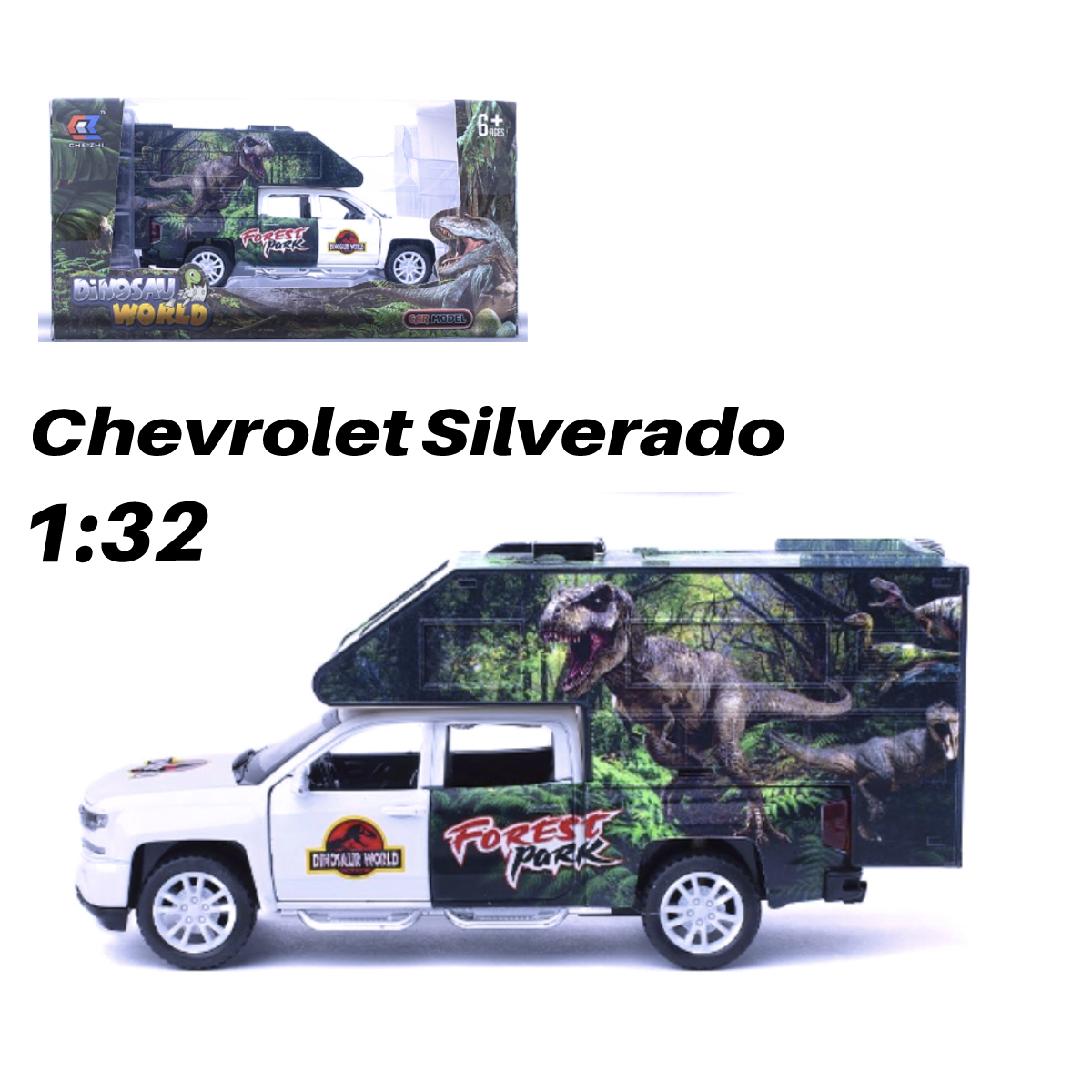 фото Машинка chevrolet парк юрского периода chezhi 1:32 cz21w