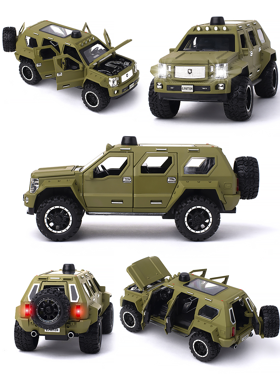 

Машинка George Barton CheZhi 1:24 CZ23G зеленый