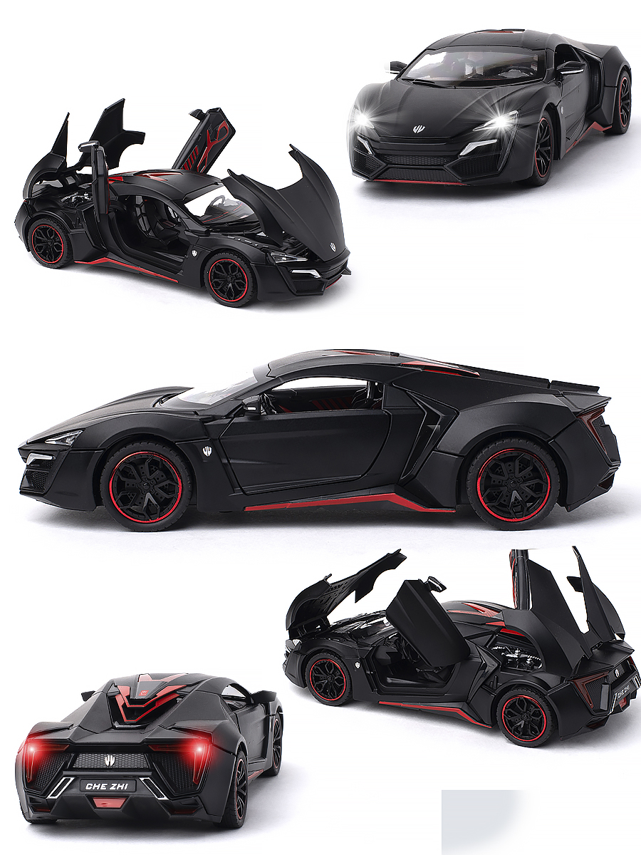 

Инерционная машинка Lykan HyperSport CheZhi 1:24 CZ32blk, Черный