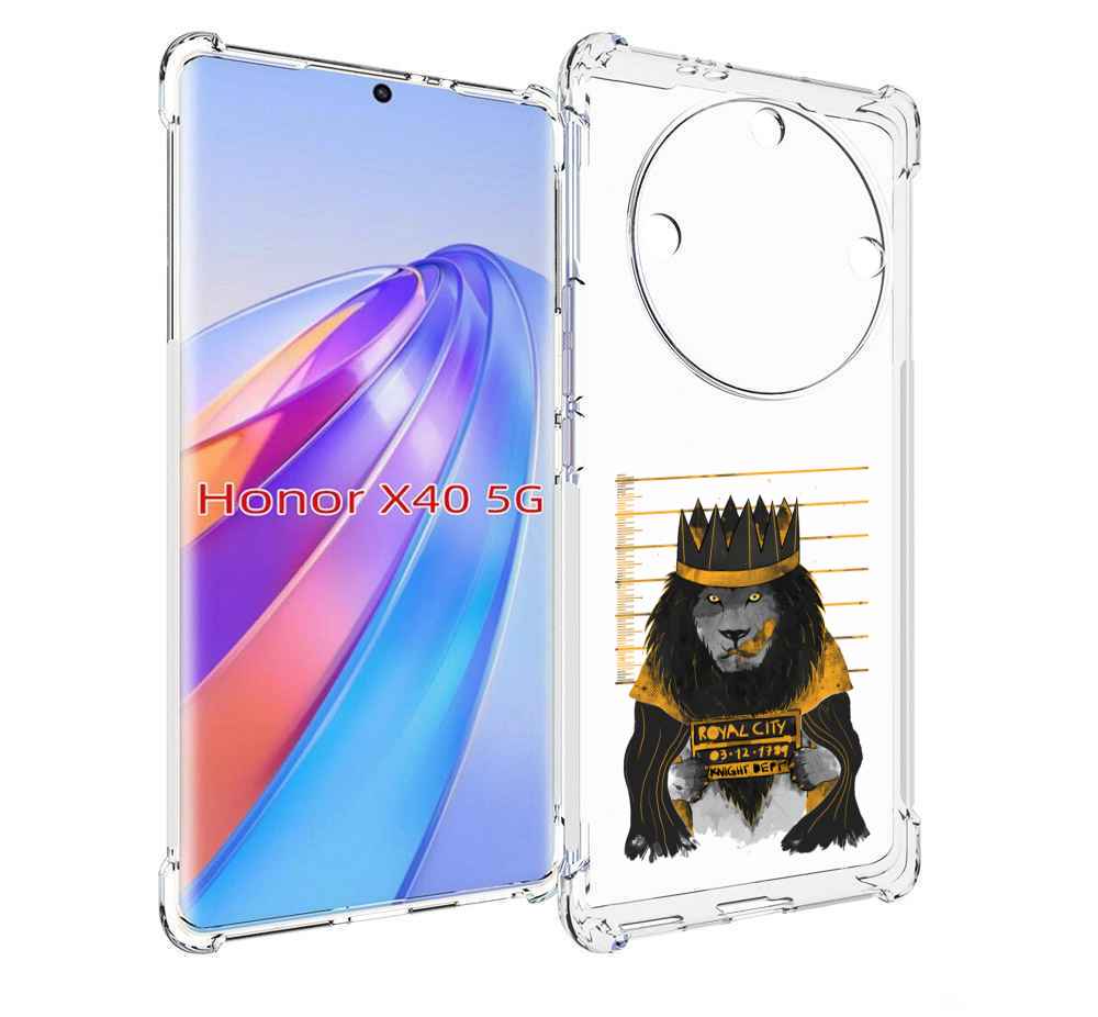 

Чехол MyPads лев в законе для Honor X40, Прозрачный, Tocco
